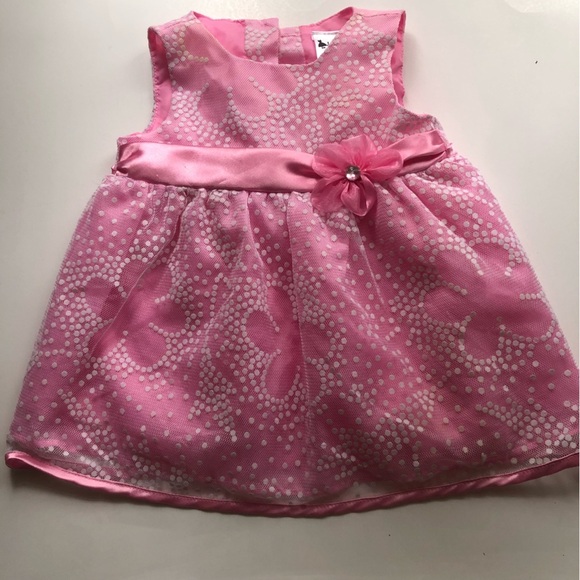 Pink Floral Baby Dress - Picture 8 of 9